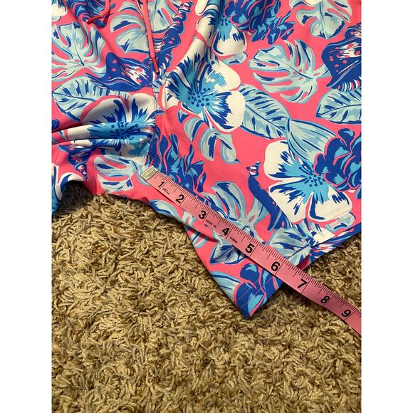 Vineyard Vines Pink Blue Swim Trunks Shorts Pockets Swim Shorts Floral - Picture 7 of 9